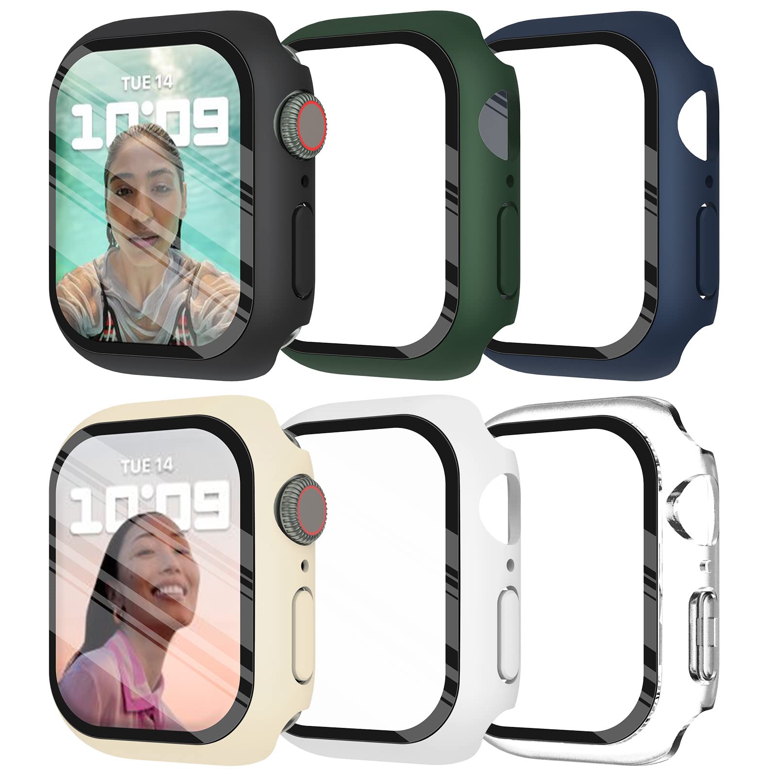 Smartwatch Icon - Gehard glas + cover voor Apple