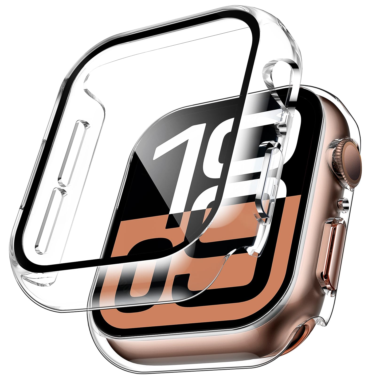 Smartwatch Case - 2 Stuks Gehard Glas Case Voor