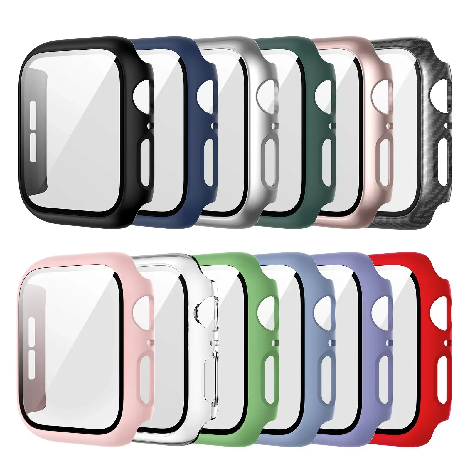 Smartwatch Icon - Gehard glas + cover voor Apple