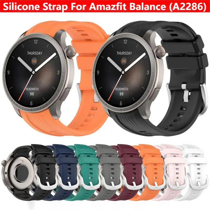 Amazfit Smartwatch Accessories - Siliconen band voor Amazfit Balance A2286