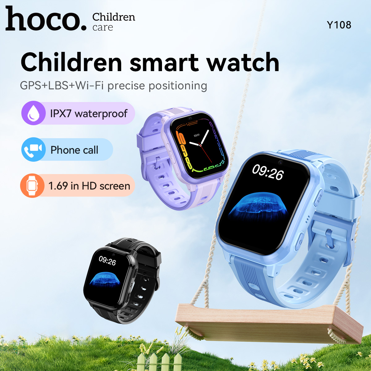 Smartwatch Id - HOCO Y108 1.69 inch HD LCD