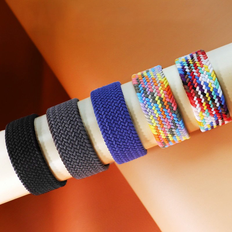 Solo Loop Strap - 22 mm horlogebanden Nylon gevlochten lusband