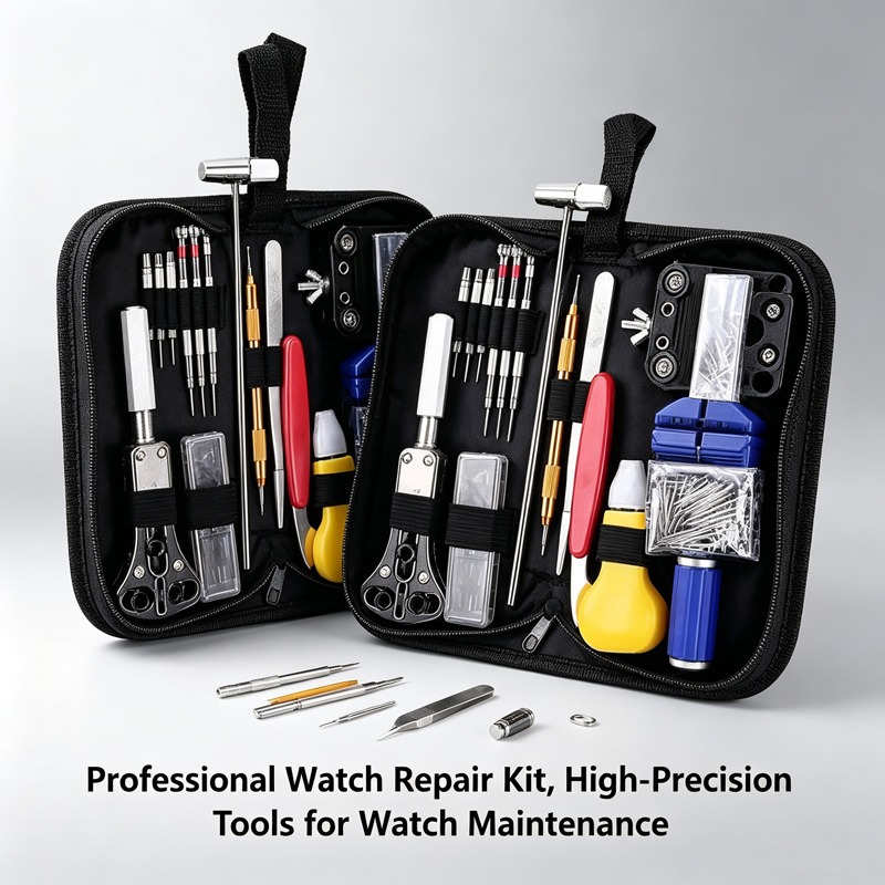 Tool Kit Strap Change - 147-delige horlogemaker reparatieset, inclusief batterijwissel, bandverstelling,
