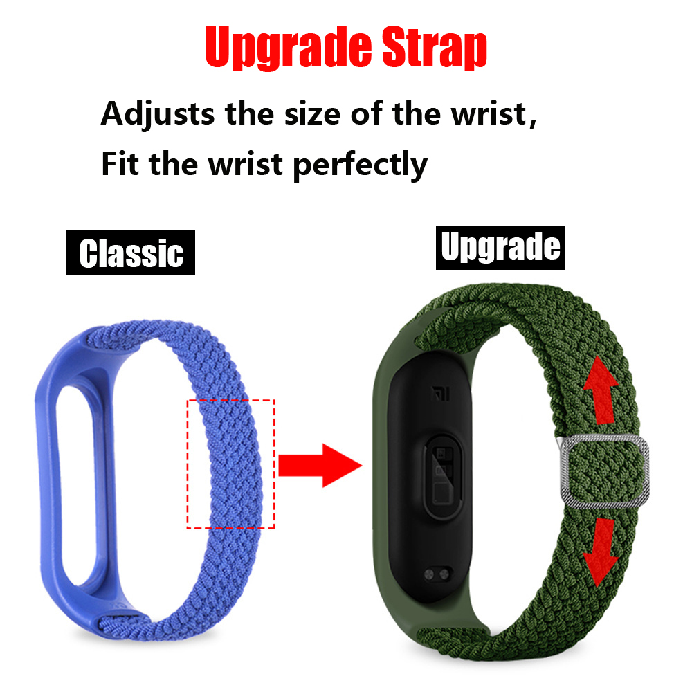Armband voor Mi band 10 9 8 7  - Solo Loop Strap recensie en prijs