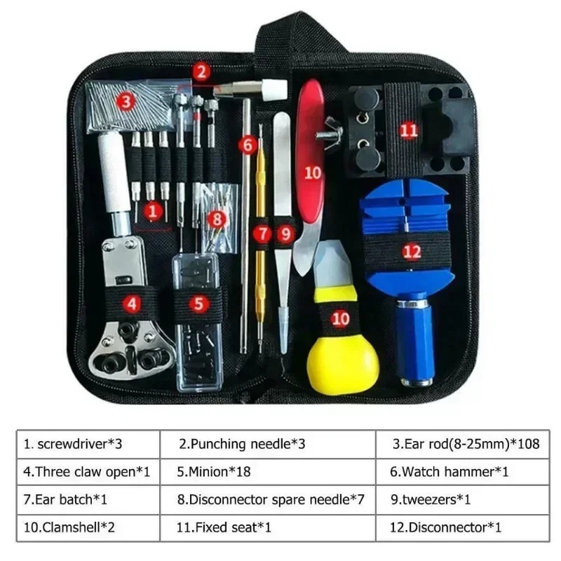 147-delige horlogereparatieset - Tool Kit Strap Change recensie en prijs