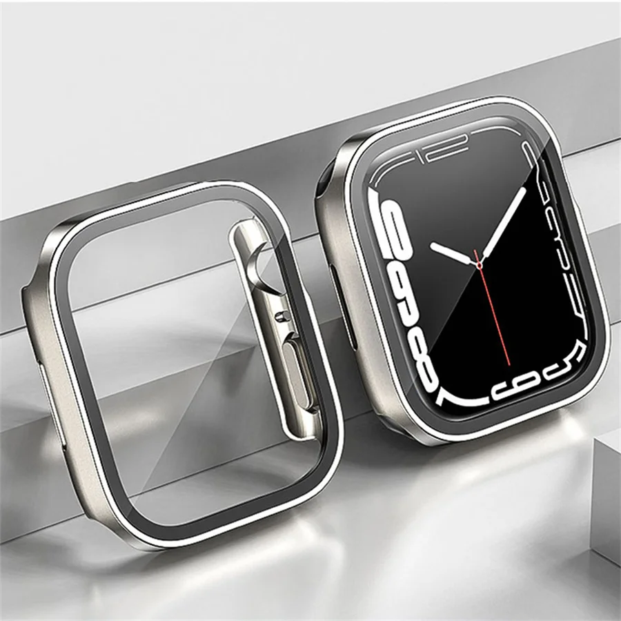 Glas + cover Voor Apple Horlog - Smartwatch Icon recensie en prijs