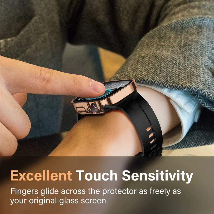Glas + cover Voor Apple Horlog - Smartwatch Icon recensie en prijs
