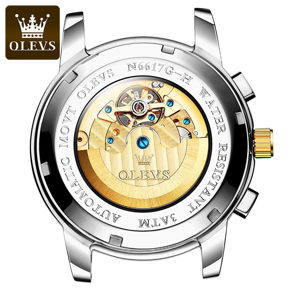 OLEVS 6617 Heren Klassiek Mech - Leather Classic Strap recensie en prijs