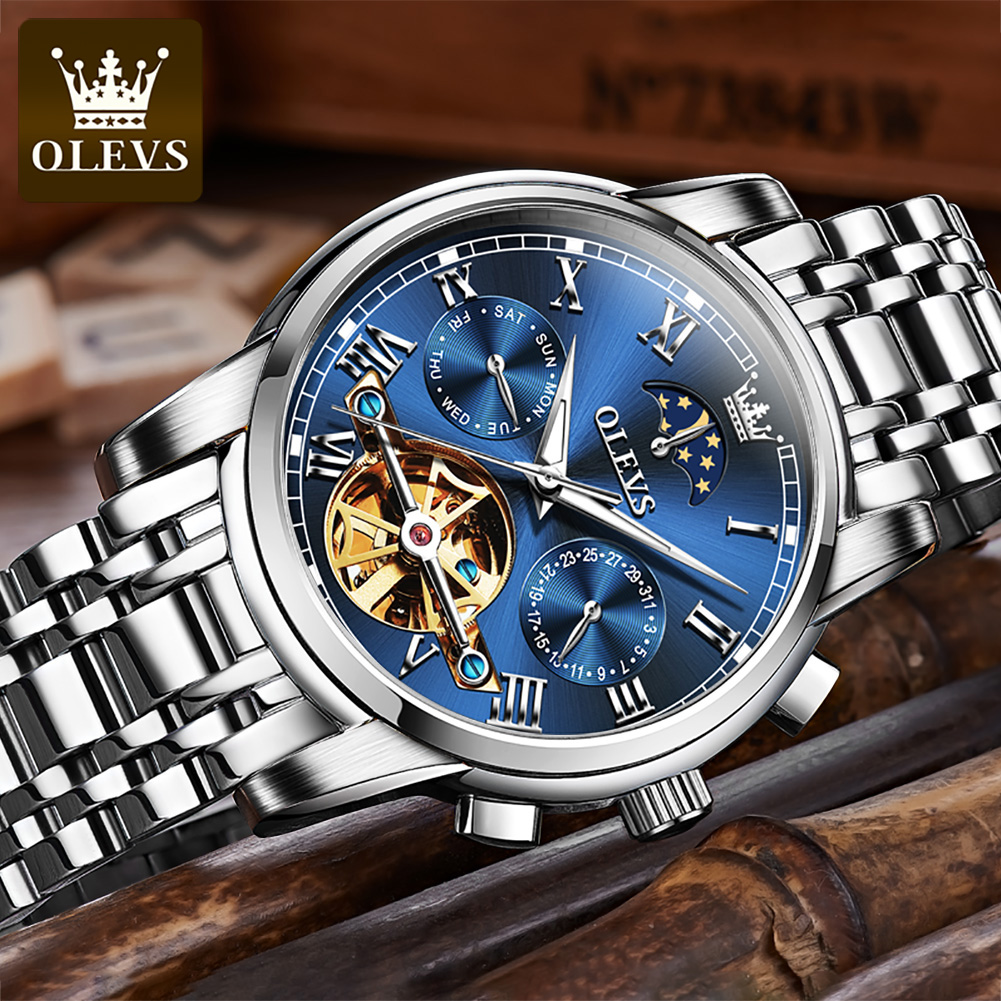 OLEVS 6617 Heren Klassiek Mech - Leather Classic Strap recensie en prijs