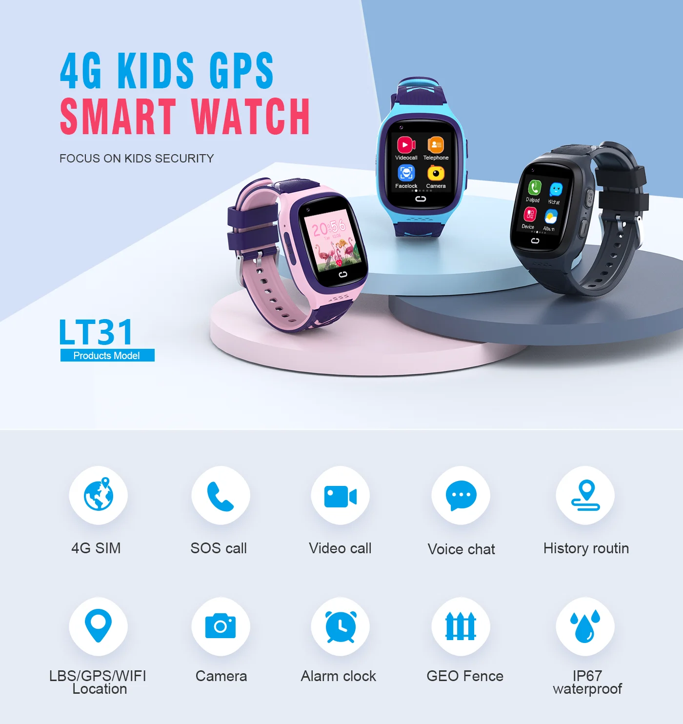 4G Kids Smartwatch SOS Waterdi - Smartwatch Id recensie en prijs