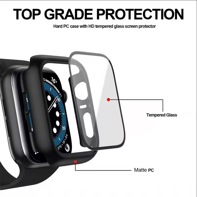 Gehard glas + hoesje voor Appl - Smartwatch Case recensie en prijs