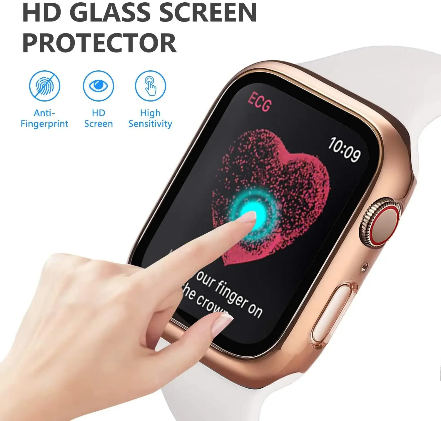 Gehard glas + cover voor Apple - Smartwatch Icon recensie en prijs