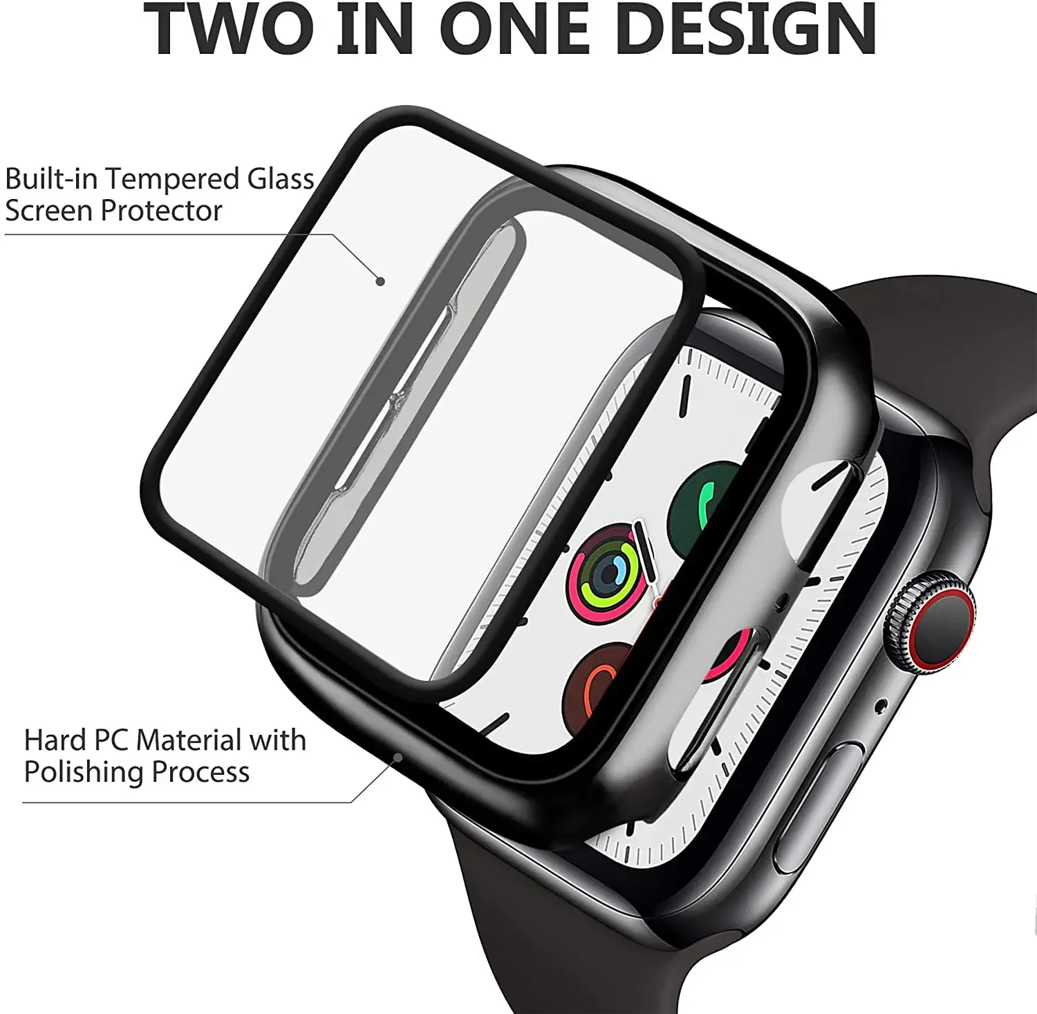 Gehard glas + cover voor Apple - Smartwatch Icon recensie en prijs