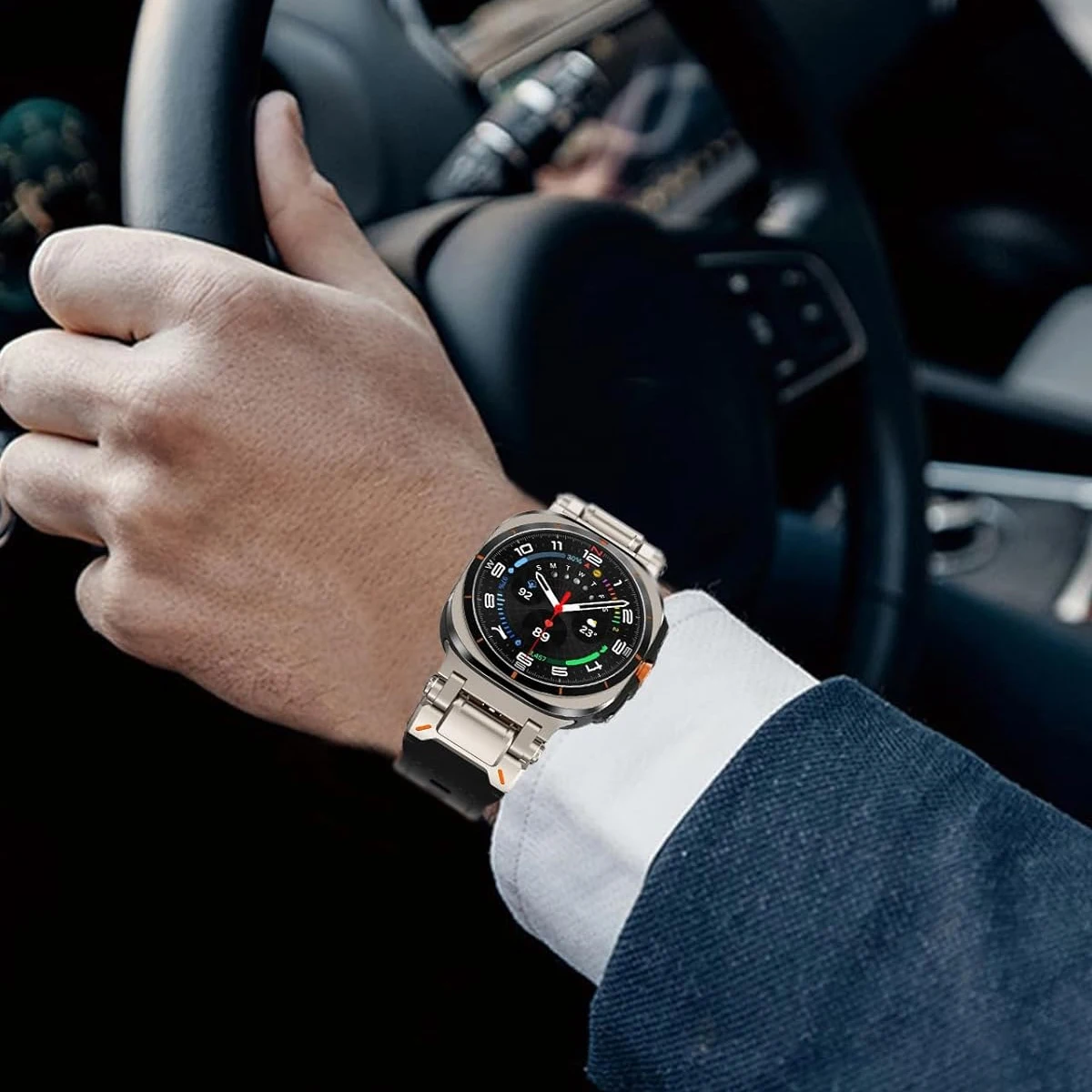 Luxe lederen band voor Samsung - Samsung Smartwatch Ultra Accessories recensie en prijs