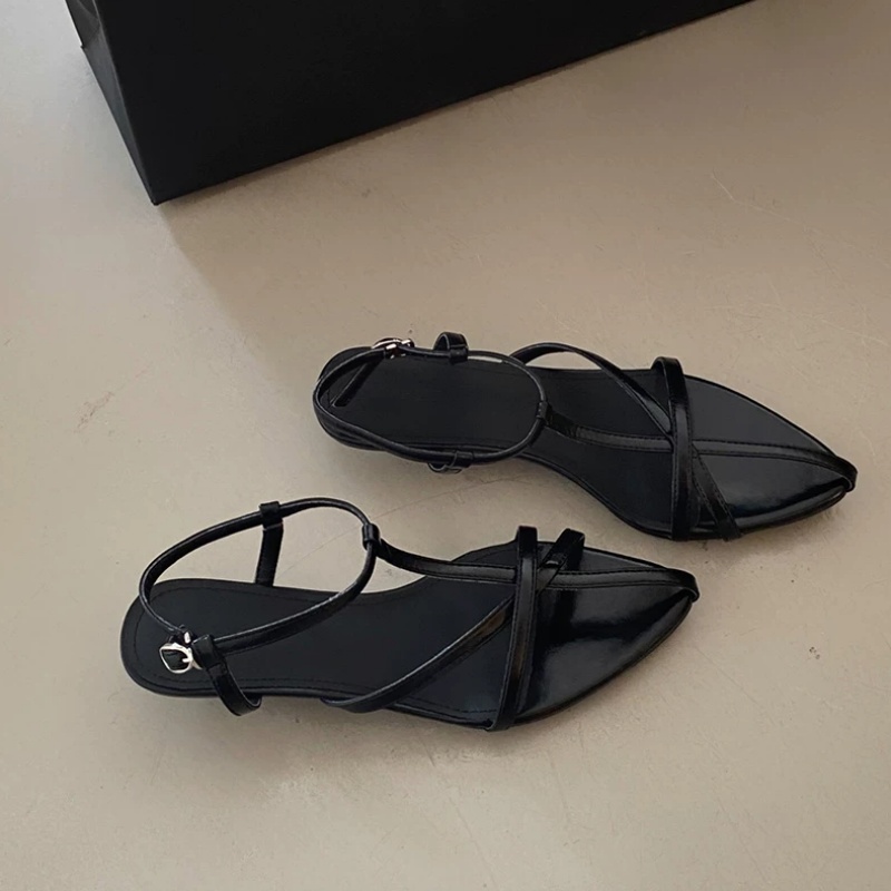 Zwart lakleer damessandalen me - Leather Classic Strap recensie en prijs