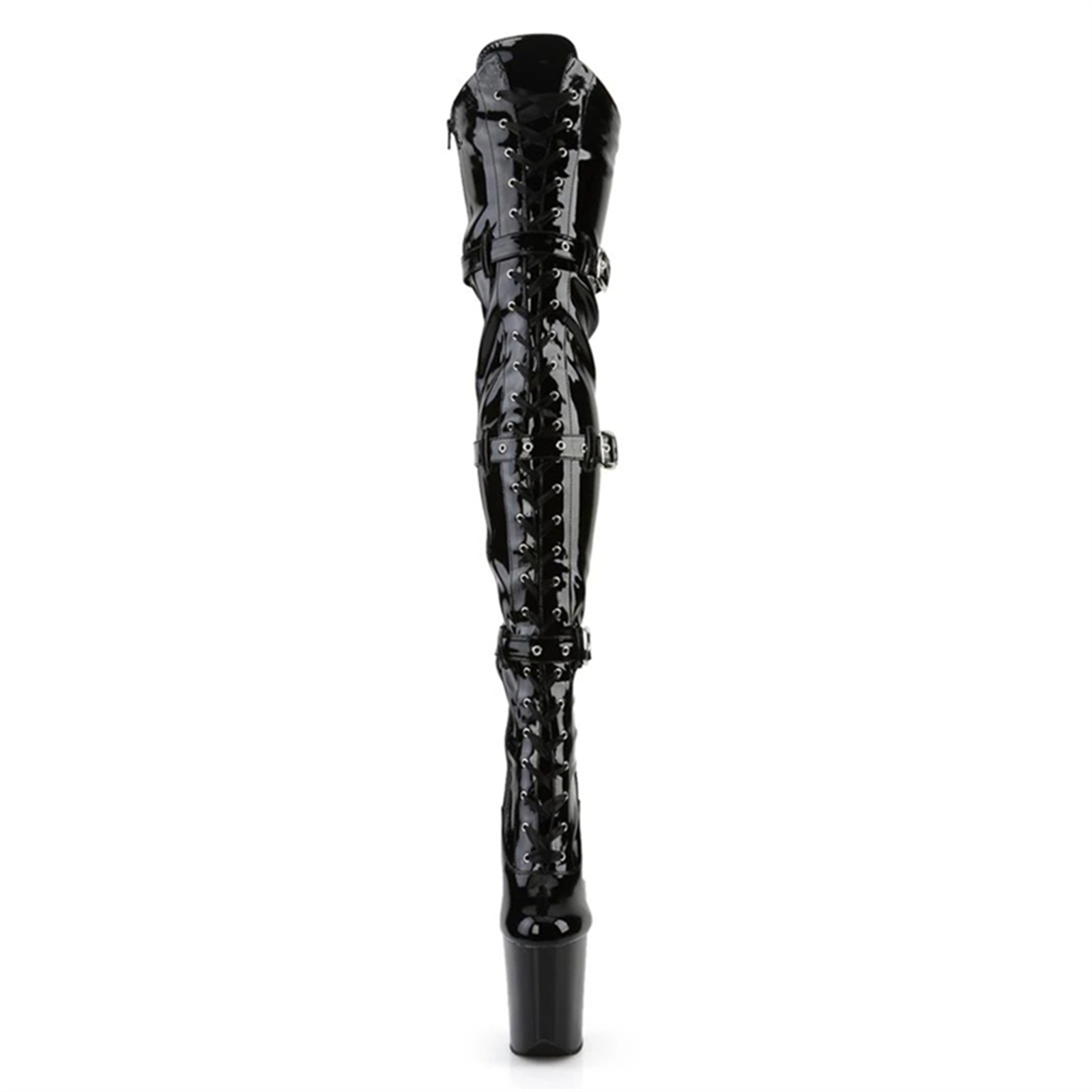 20 cm extreem hoge knielaarzen - Leather Classic Strap recensie en prijs