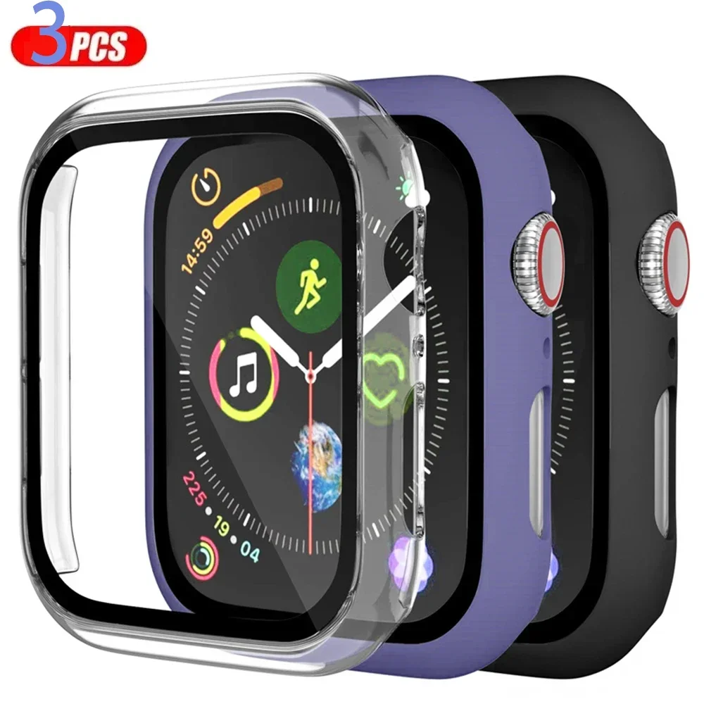 3pack Glas + cover Voor Apple  - Smartwatch Icon recensie en prijs