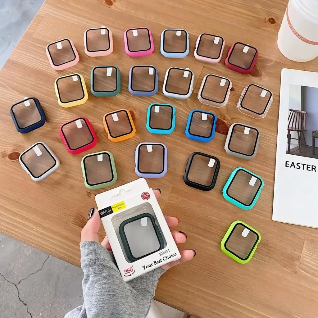 3pack Glas + cover Voor Apple  - Smartwatch Icon recensie en prijs