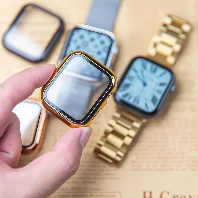 Glazen + Hoes Voor Apple Watch - Smartwatch Icon recensie en prijs