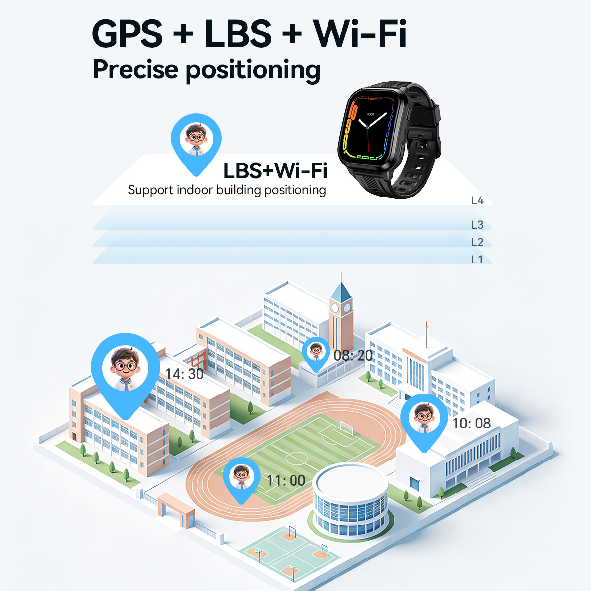 HOCO Y108 1.69 inch HD LCD geb - Smartwatch Id recensie en prijs