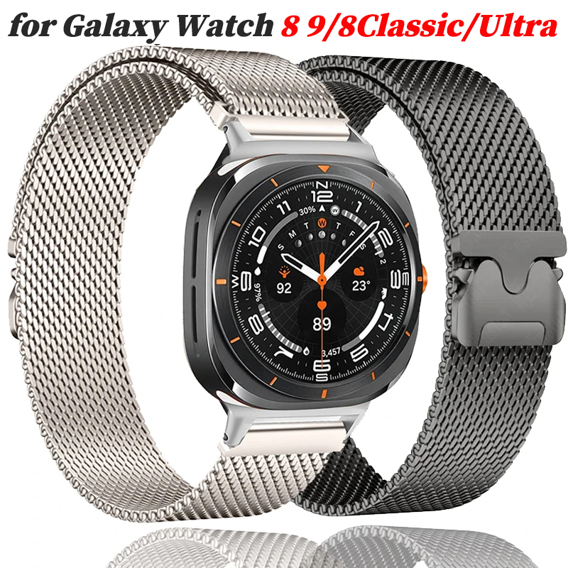 Milanese metalen band voor Sam - Samsung Smartwatch Ultra Accessories recensie en prijs